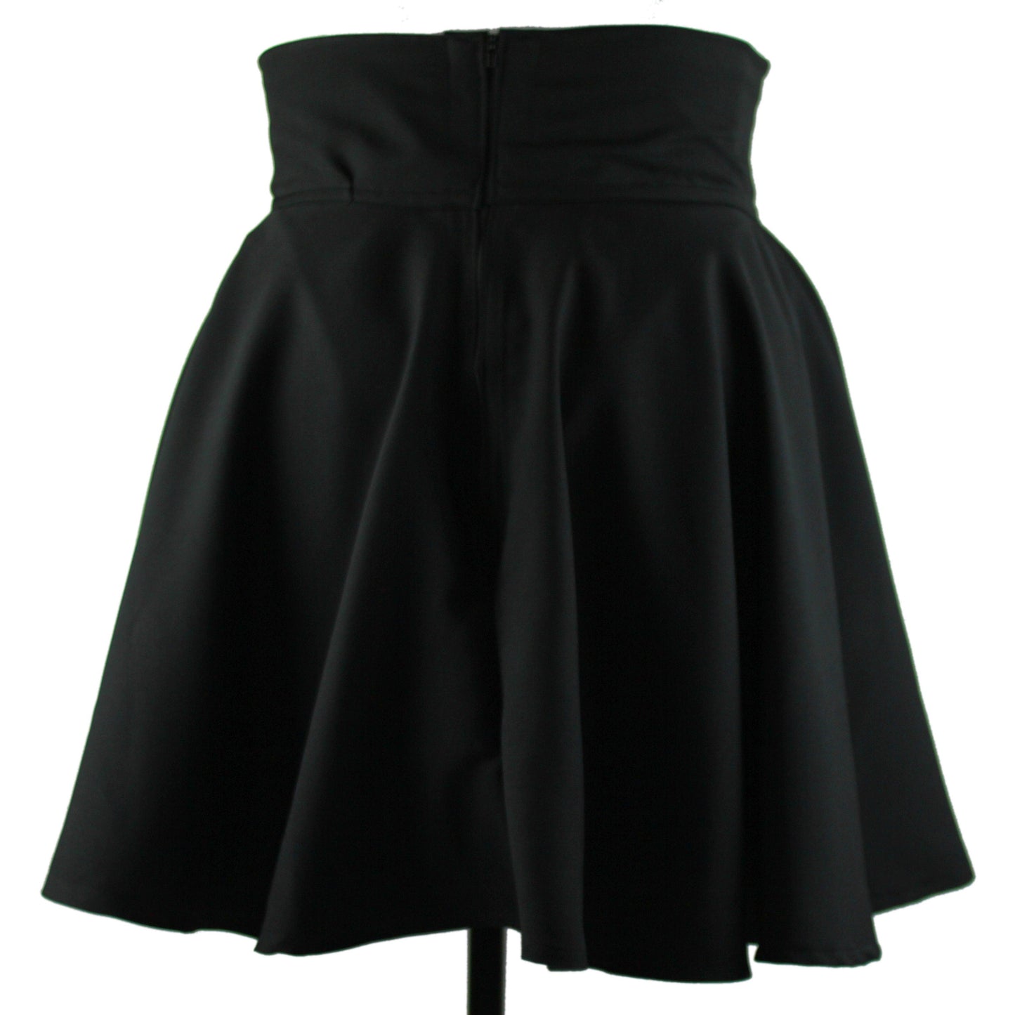 47in Skirt with POCKETS (XL) Black Abyss - Handmade High Waisted Adjustable Waist Circle Skirt with BIG Pockets - One Zippered/One Regular
