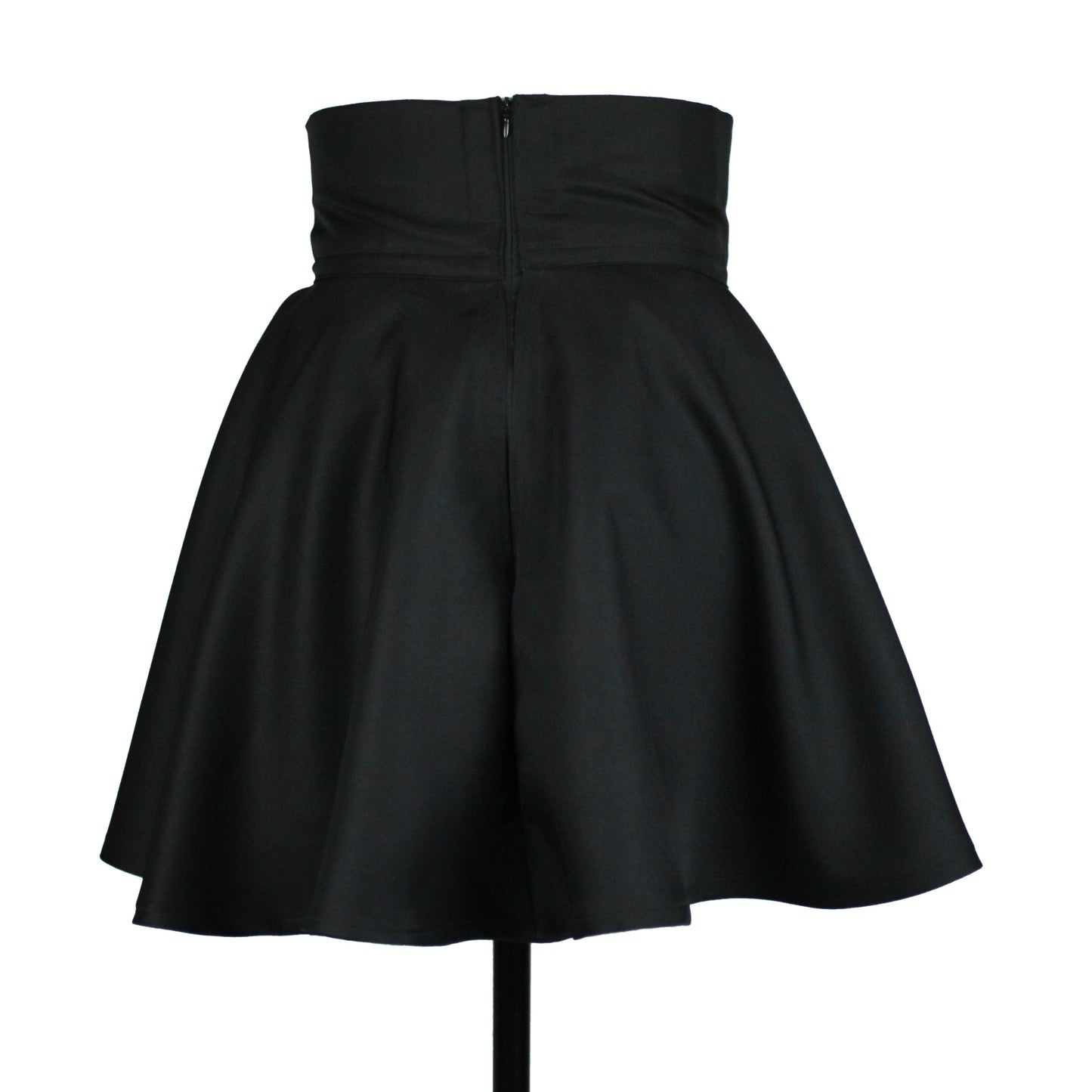 32in Skirt with POCKETS (SMALL) Black Abyss - Handmade High Waisted Adjustable Waist Circle Skirt with BIG Pockets