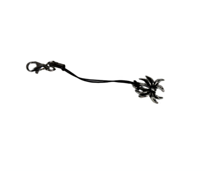 ADD-ON Black Zipper Pull for Pocket with Spider Charm