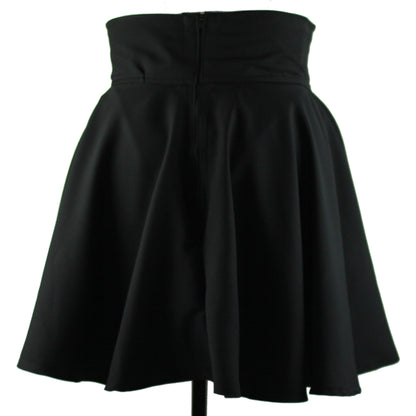 47in Skirt with POCKETS (XL) Black Abyss - Handmade High Waisted Adjustable Waist Circle Skirt with BIG Pockets - One Zippered/One Regular