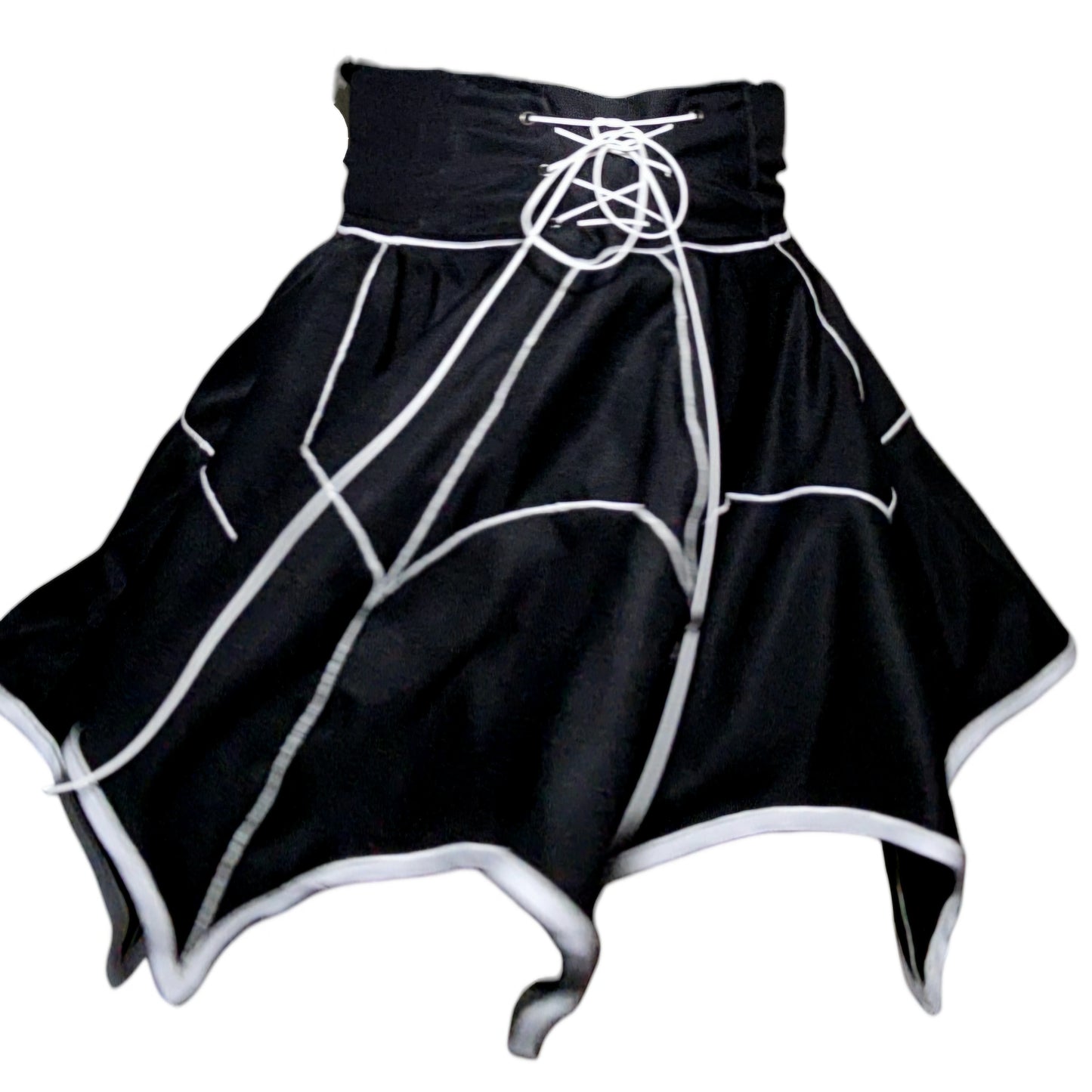 30in Skirt with POCKETS (SMALL) Spider Web No. 2 - SUPER LIMITED EDITION - Handmade High Waisted Adjustable Waist Circle Skirt with BIG Pockets - One Zippered Pocket/ One Regular Pocket