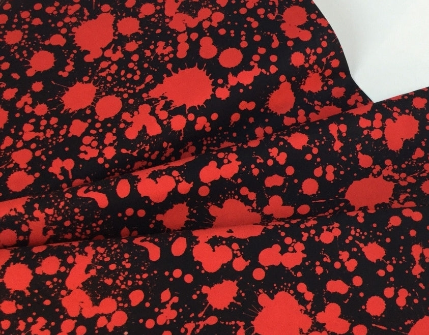 CUSTOM 30in Skirt with POCKETS (SMALL) Blood - Handmade High Waisted Adjustable Waist Circle Skirt with BIG Pockets - One Zippered Pocket/ One Regular Pocket