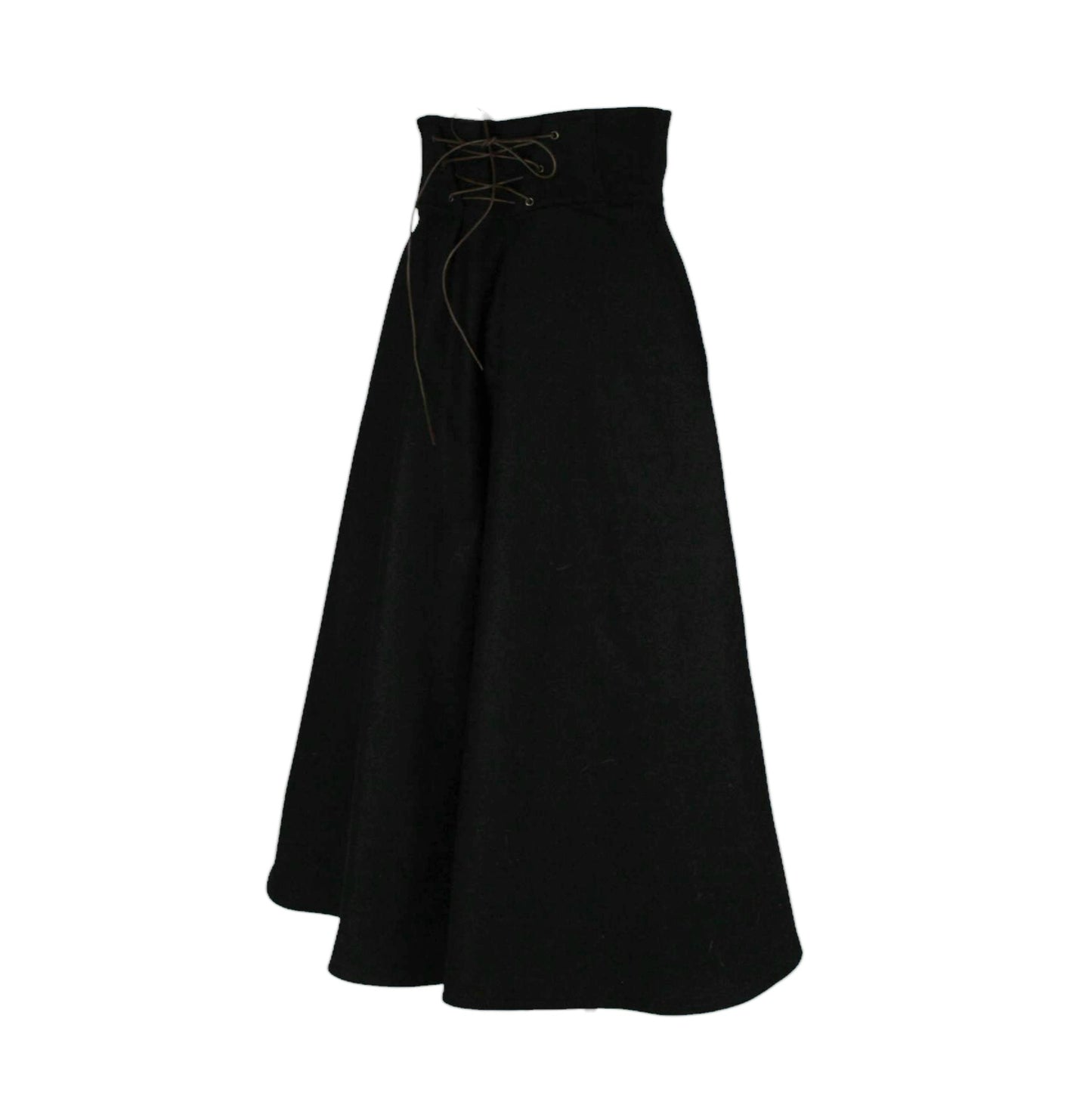 WOOL LUX 32in Maxi Skirt with POCKETS (Small) - Midnight Maxi - Handmade High Waisted Adjustable Waist Skirt with BIG Pockets - One Zippered Pocket/One Regular Pocket