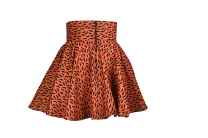 31in Skirt with POCKETS (Small) - Bat Girl No. 1 - Handmade High Waisted Adjustable Waist Circle Skirt with BIG Pockets - One Zippered Pocket/One Regular Pocket