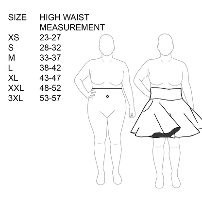 28in Skirt with POCKETS (Small) Blushing Floral No. 11 - One Zippered Pocket - Handmade High Waisted Adjustable Waist Circle Skirt with BIG Pockets