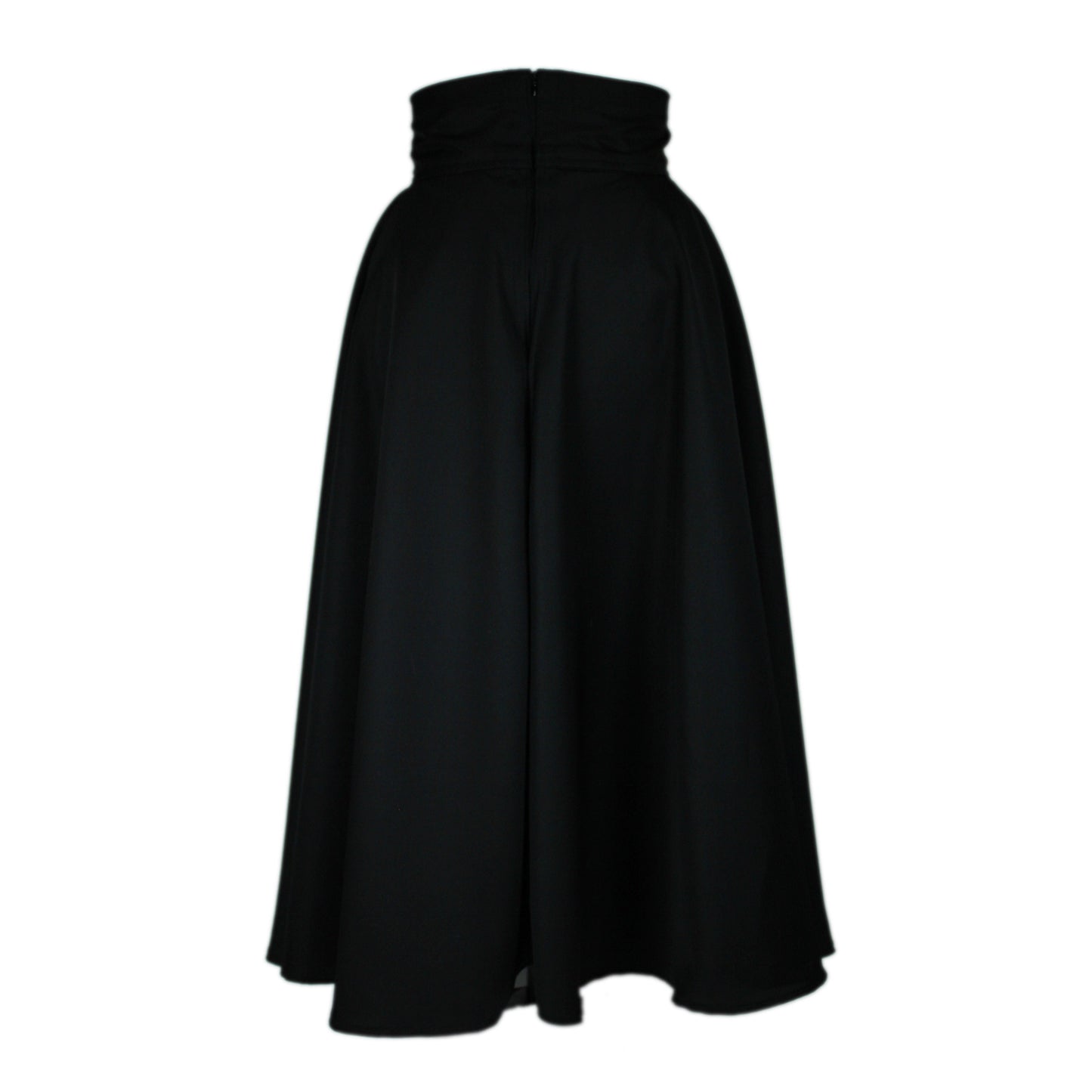 28in Maxi Skirt with POCKETS (Small) - Midnight Maxi - Zippered Pocket on One Side - Handmade High Waisted Adjustable Waist Skirt with BIG Pockets