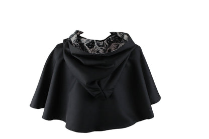 Black Abyss Hooded Capelet (XS) - 27"