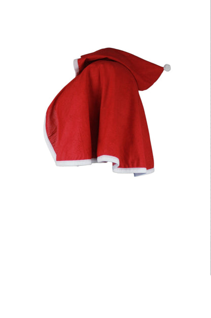 Santa Slay Hooded Capelet (Small) - 31"